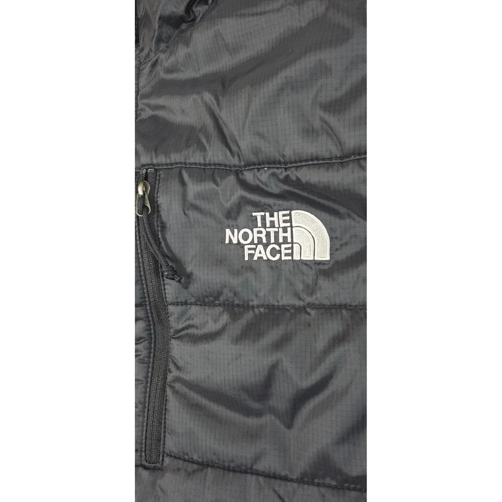 The North Face Primaloft Puffer Vest Men's Medium Black Quilted Full Zip GOOD